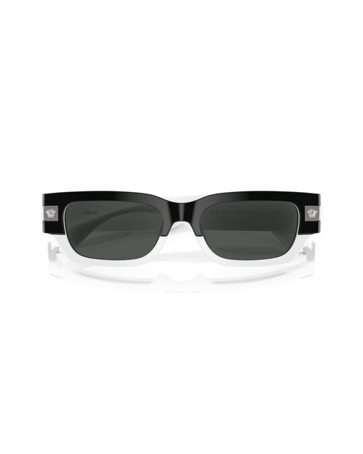 Versace Black Ve4465 545987 Sunglasses Acetate Squared Normal for men