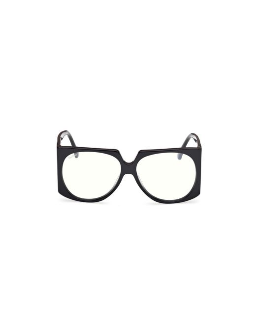 Max Mara Black Mm5181-B 001 Optical Frames Acetate Round Normal