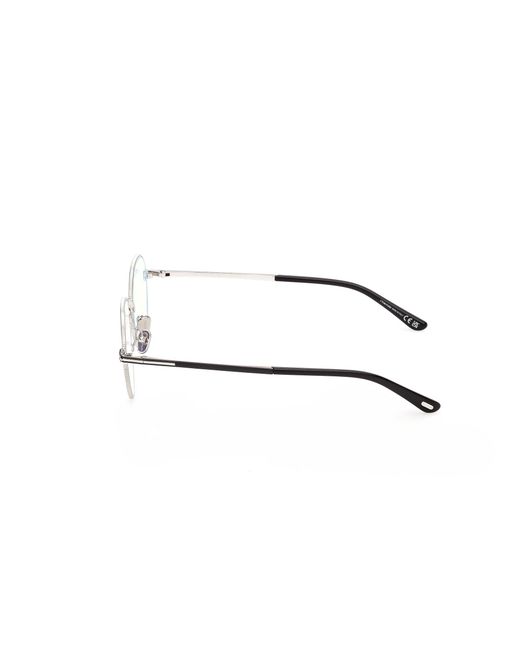 Tom Ford Black Ft6127-B 016 Optical Frames Metal Round Normal for men