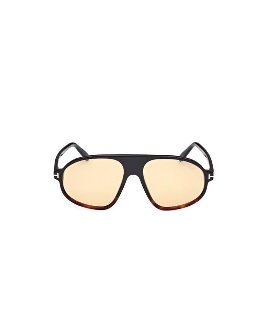 Tom Ford Black Ft1178 Erol 56E Sunglasses Acetate Pilot Photochromatic for men