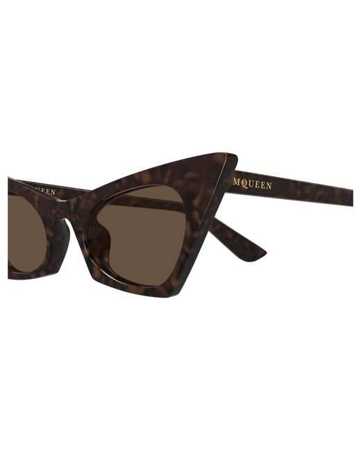 McQueen Black Am0557S 002 Sunglasses Acetate Cat Eye
