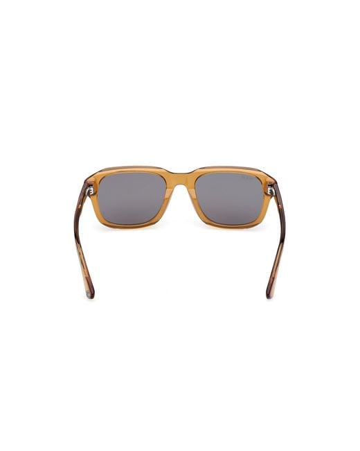 Web Black We0389 39A Sunglasses Acetate Smoke Squared Normal for men