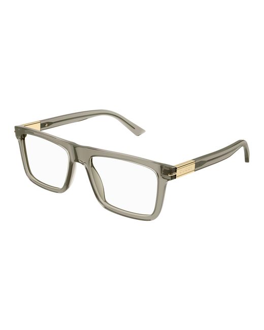 Gucci Black Gg1504O 008 Optical Frames Acetate Transparent Squared for men