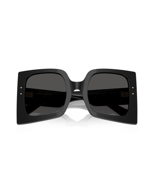 Dolce & Gabbana Black Dg4490 501/87 Sunglasses Acetate Squared Normal