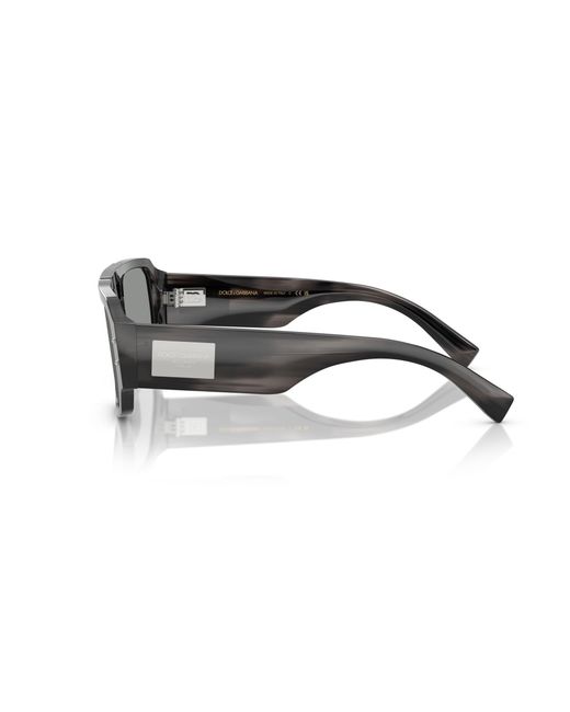 Dolce & Gabbana Black Dg4482 3440/1 Sunglasses Acetate Pilot Normal for men