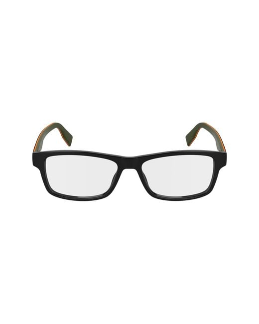 Lacoste Black 001 Optical Frames Bio-Inject Squared Normal for men