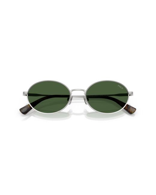 Polo Ralph Lauren Green Ph3162 931671 Sunglasses Metal Round Normal for men