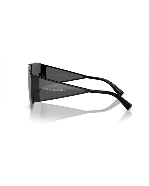 Dolce & Gabbana Black Dg2305 01/87 Sunglasses Metal Squared Normal for men