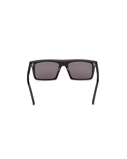 Web Black We0397 01A Sunglasses Acetate Smoke Squared Normal for men