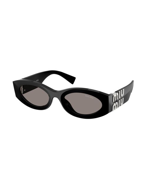 Miu Miu Black Mu 11Ws 0Mu 11Ws 16K80Q Sunglasses Acetate Round Normal