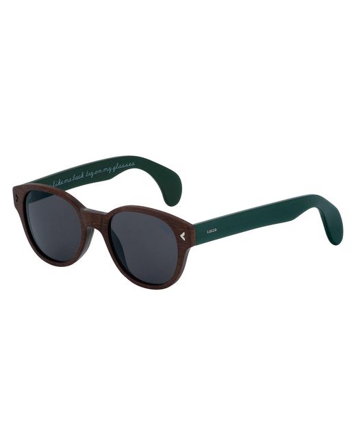 Lozza Black Sl1913 Macho Ampp Sunglasses Acetate Round