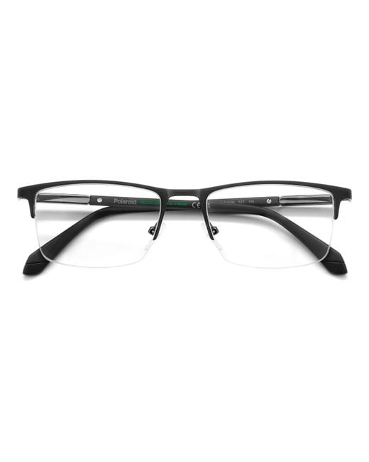 Polaroid Black Pld D599 Rzz Optical Frames Metal Squared Normal for men