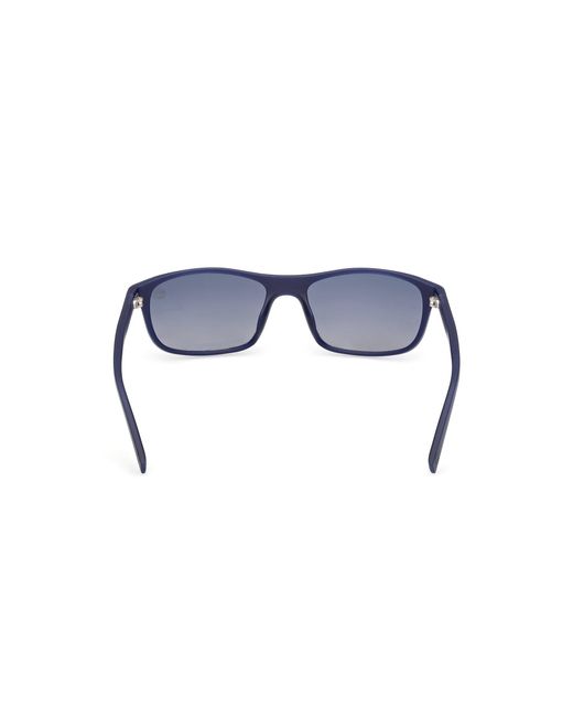 Timberland Blue Tb00057-H 91D Sunglasses Injected Smoke Squared Polarized for men