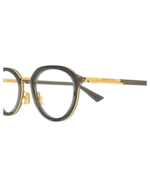 Bottega Veneta Black Bv1377Oa 008 Optical Frames Acetate Transparent Round