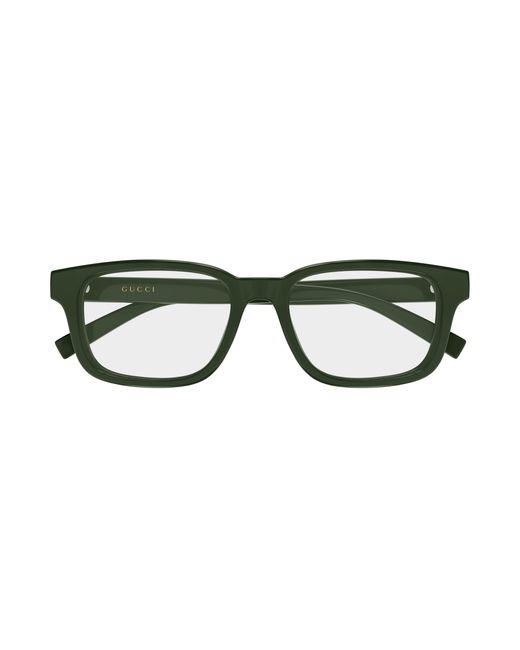 Gucci Black Gg2107Ol 004 Optical Frames Injected Transparent Squared for men
