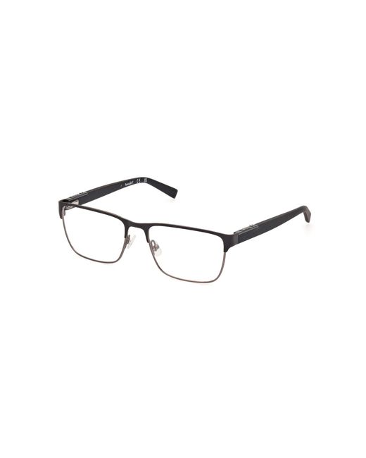 Timberland Black Tb50002 002 Optical Frames Metal Squared Normal for men