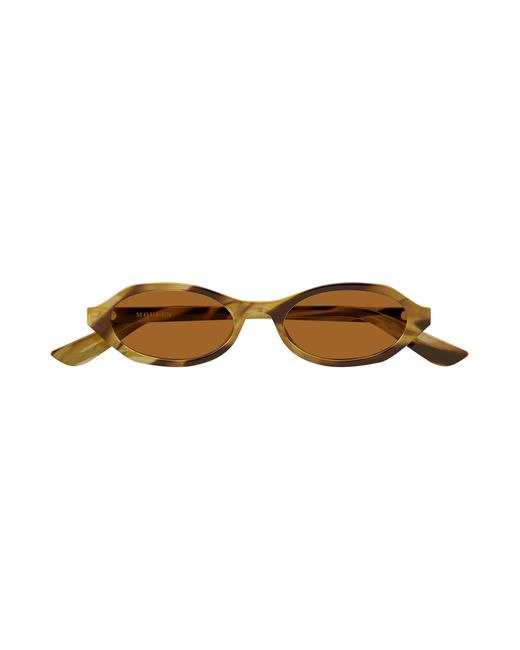 McQueen Black Am0559S 003 Sunglasses Acetate Round