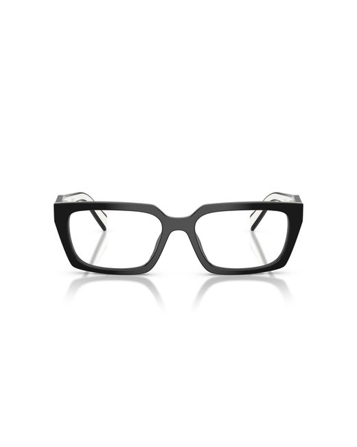 Prada Black Pr D05V 20G1O1 Optical Frames Acetate Transparent Squared Normal