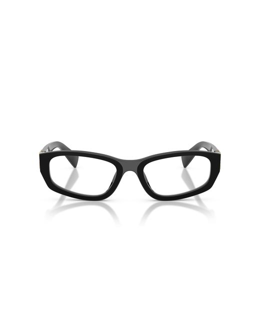 Miu Miu Black Mu 04Yv 16K1O1 Optical Frames Acetate Geometric Normal