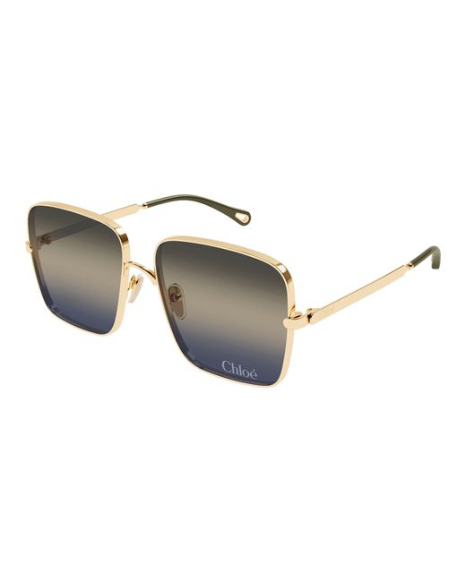 Chloé Black Ch0324S 002 Sunglasses Metal Squared