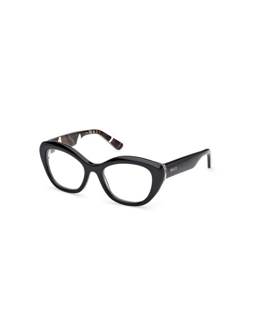 Emilio Pucci Black Ep5272 005 Optical Frames Acetate Cat Eye Normal