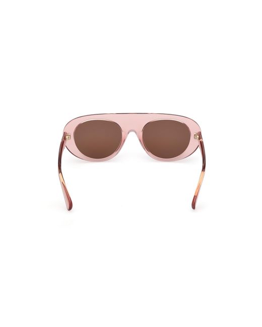 MAX&Co. Black Mo0148 72E Sunglasses Injected Round Normal