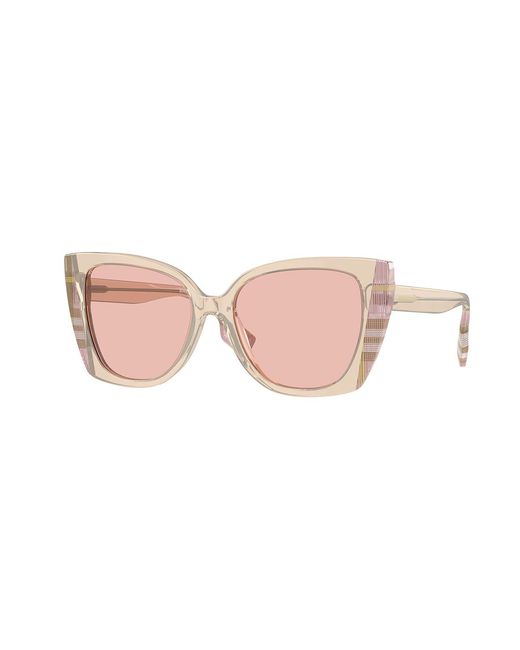 Burberry Pink Be4393 Meryl 4052/5 Sunglasses Acetate Cat Eye Normal
