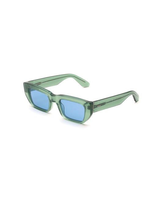 Retrosuperfuture Blue K2F Ra Sage Sunglasses Acetate Light Squared Normal