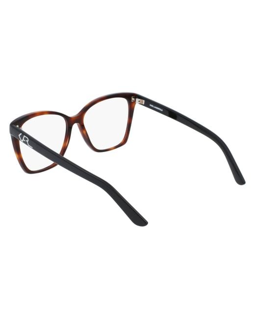 Karl Lagerfeld Black Kl6050 215 Optical Frames Acetate Squared Normal Normal