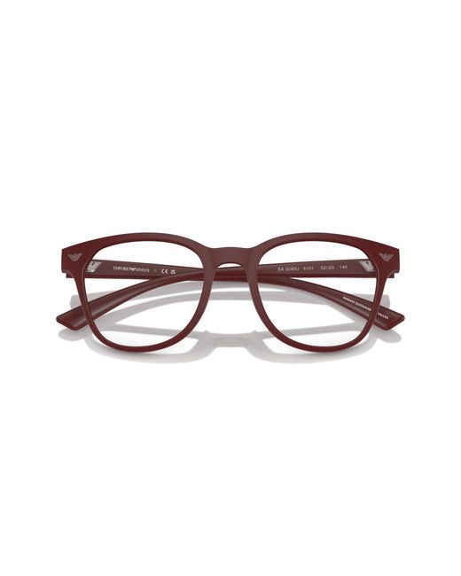 Emporio Armani Black Ea3240U 6101 Optical Frames Injected Transparent Pantos Normal for men