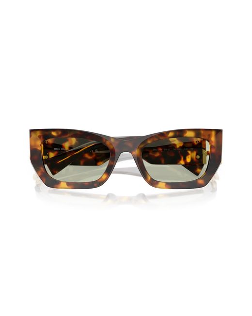 Miu Miu Black Mu 09Ws 14L50O Sunglasses Acetate Squared Normal
