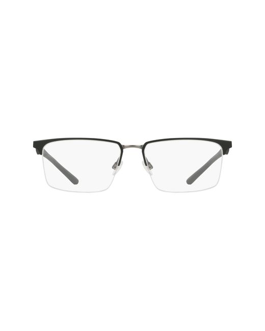 Nike Black 4318 001 Optical Frames Metal Squared Normal for men