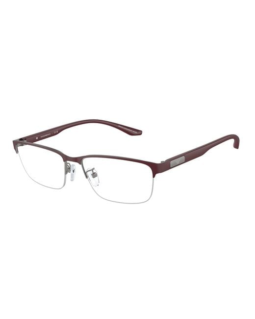 Emporio Armani Black Ea1147 3366 Optical Frames Metal Transparent Pillow Normal for men