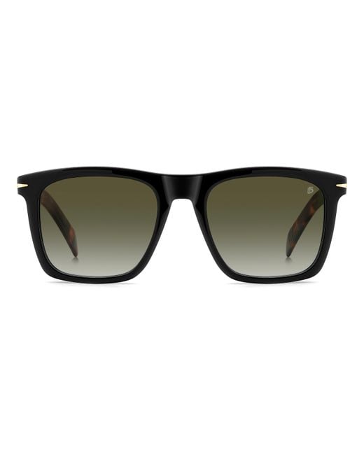 David Beckham Black Db 7000/S Xwy/9K Sunglasses Plastic Squared Shaded for men