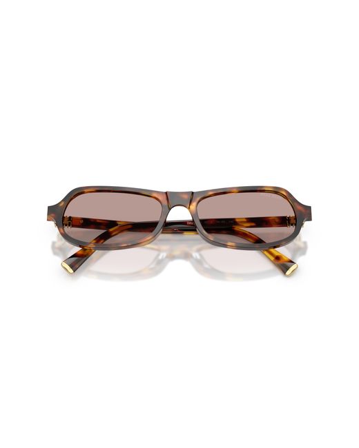 Miu Miu Black Mu B10Su 14L20I Sunglasses Acetate Geometric Normal