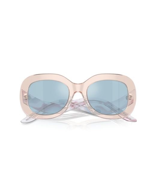 Giorgio Armani Black Ar8217 61511N Sunglasses Acetate Light Round Mirrored
