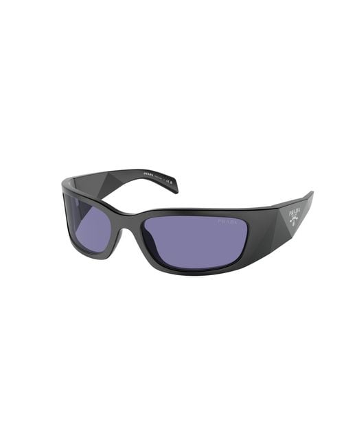 Prada Black Pr A19S 1Bo40G Sunglasses Acetate Butterfly Normal for men