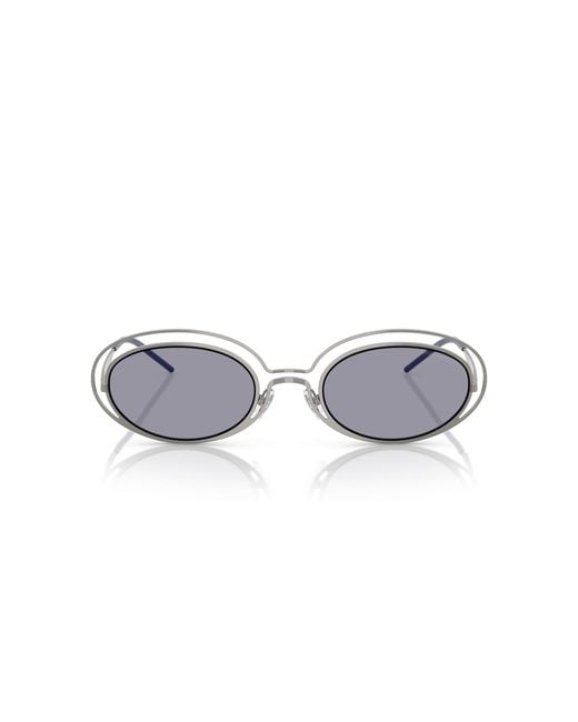 Emporio Armani Black Ea2160 301080 Sunglasses Metal Round Normal