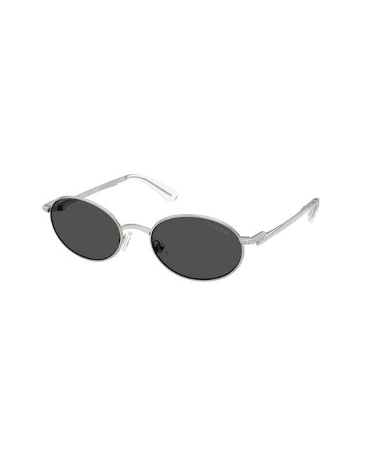 Swarovski Black Sk7033 400187 Sunglasses Metal Round Normal