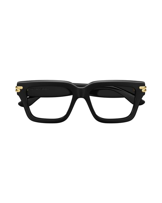 Bottega Veneta Black Bv1324O 001 Optical Frames Acetate Transparent Squared