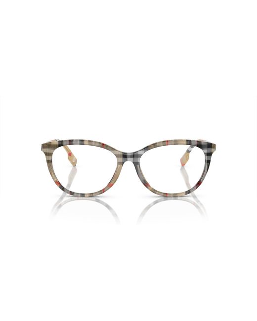 Burberry Black Be2389 4087 Optical Frames Acetate Transparent Geometric Normal