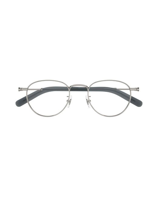 Montblanc Black Mb0423O 004 Optical Frames Metal Transparent Round for men