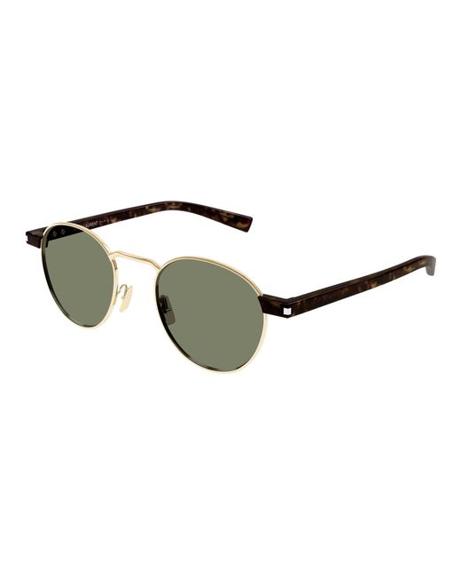 Saint Laurent Black Sl 707 002 Sunglasses Metal Round for men