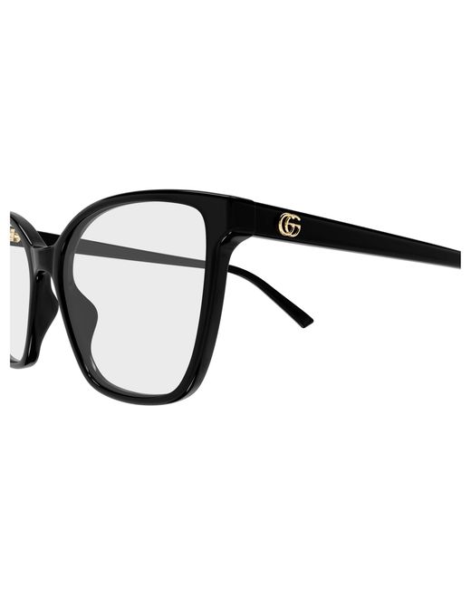 Gucci Black Gg1995O 001 Optical Frames Acetate Transparent Cat Eye