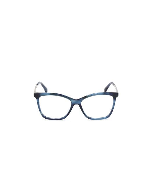 Max Mara Black Mm5235 092 Optical Frames Acetate Round Normal