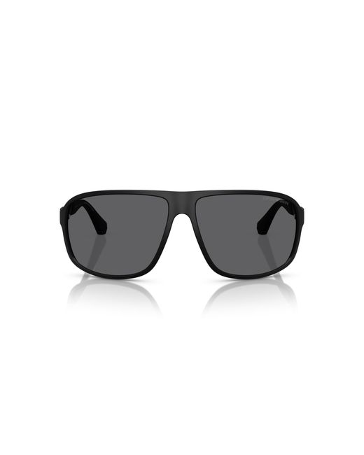 Emporio Armani Black Ea4029 5001T3 Sunglasses Injected Squared Polarized for men