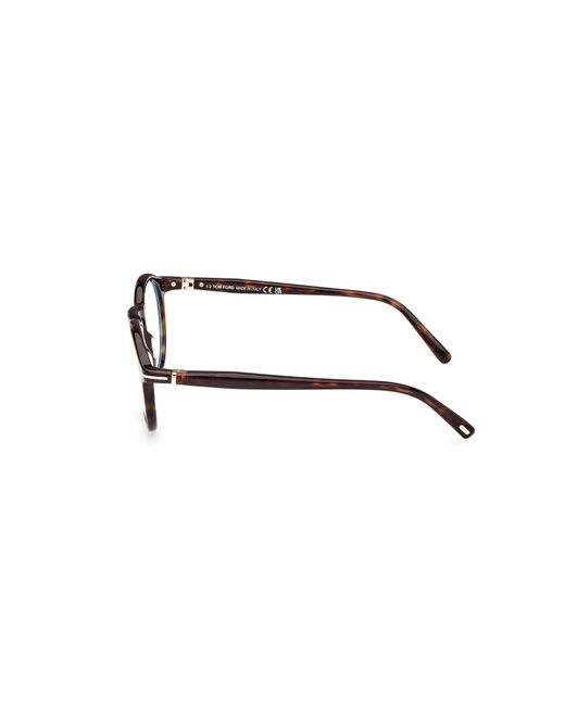 Tom Ford Black Ft5979-B 052 Optical Frames Acetate Round Normal for men