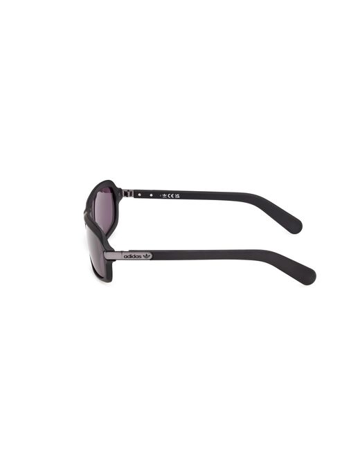 Adidas Originals Black Or0144 02A Sunglasses Acetate Smoke Squared Normal