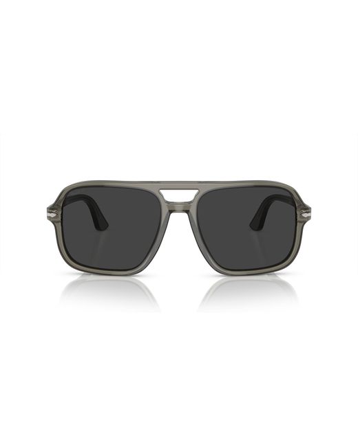 Persol Black Po3328S 110348 Sunglasses Acetate Pilot Polarized Anti-Glare for men
