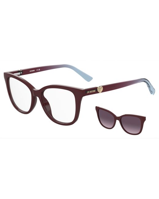 Moschino Black Mol701/C Lhf/Xw Optical Frames Polyamide Squared Polarized Nuanced